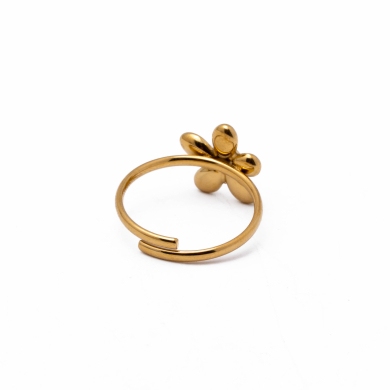 Anillo Y00878 Dorado Acero Inoxidable 2A11