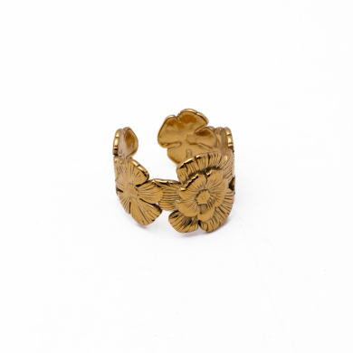 Anillo Y00888 Dorado Acero Inoxidable 2A37