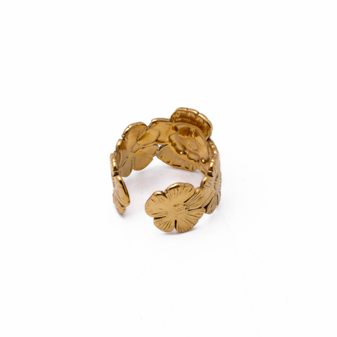 Anillo Y00888 Dorado Acero Inoxidable 2A37
