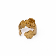 Anillo Y00888 Dorado Acero Inoxidable 2A37