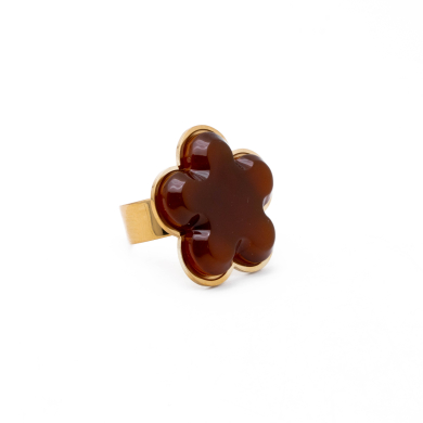 Anillo Y00930 Marron Acero Inoxidable A56