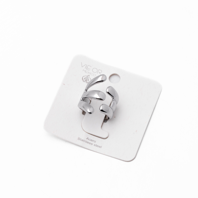 Anillo Y00857 Plateado Acero Inoxidable 2A58