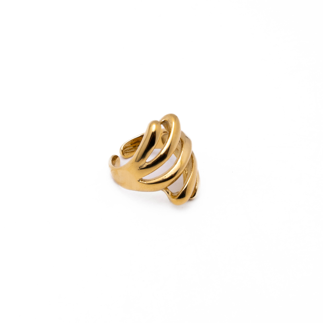 Anillo Y01010 Dorado Acero Inoxidable 2A510
