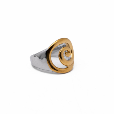 Anillo Y00959 Bicolor Acero Inoxidable A48