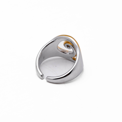 Anillo Y00959 Bicolor Acero Inoxidable A48