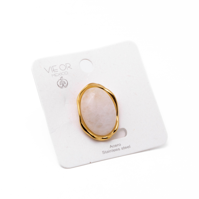 Anillo Y01001 Blanco Acero Inoxidable 2A26