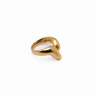 Anillo Y00884 Dorado Acero Inoxidable 2A34