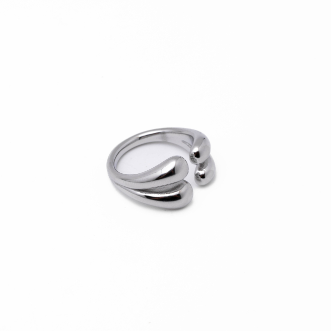 Anillo Y00956 Plateado Acero Inoxidable 2A34
