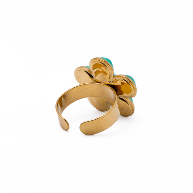 Anillo Y00851 Azul Acero Inoxidable 2A55