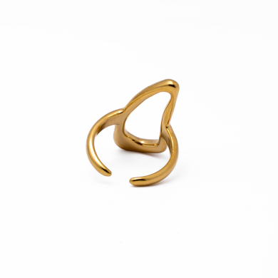 Anillo Y00871 Dorado Acero Inoxidable A25