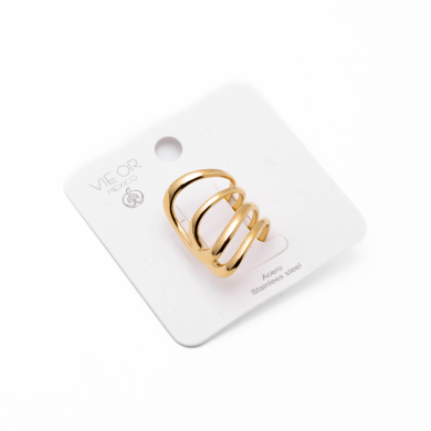 Anillo Y00898 Dorado Acero Inoxidable A36