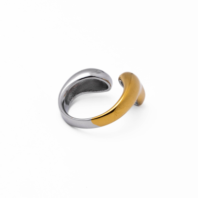 Anillo Y00884 Bicolor Acero Inoxidable 2A34