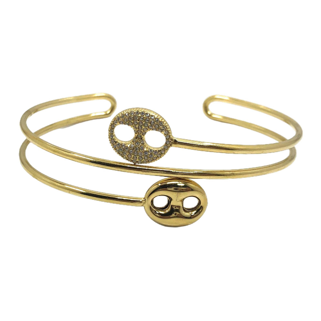 BRAZALETE ZO15478B/BRAZO DORADO Acero Inoxidable 2C35
