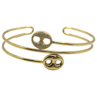 BRAZALETE ZO15478B/BRAZO DORADO Acero Inoxidable 2C35