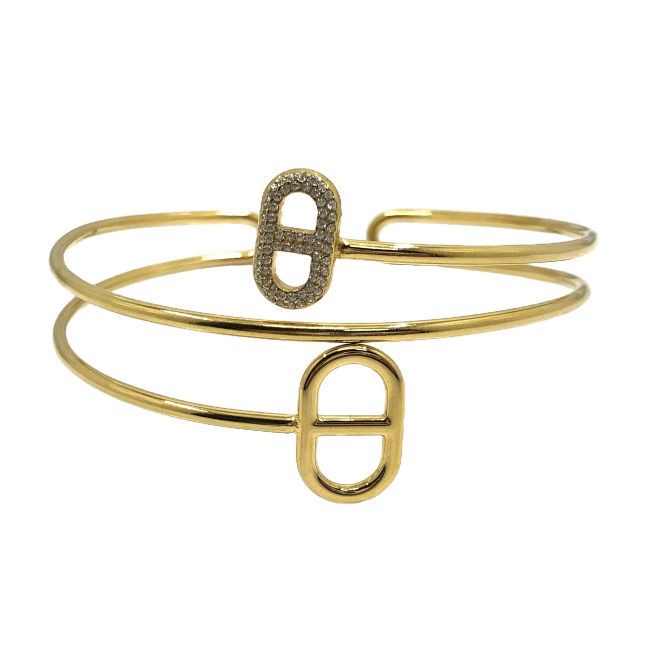 BRAZALETE ZO15479B/BRAZO PLATEADO Acero Inoxidable 2C35