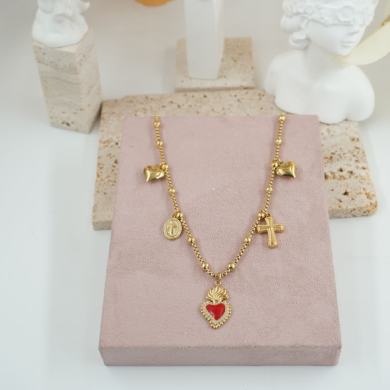 COLLAR ZO12508N DORADO Acero Inoxidable 2D48