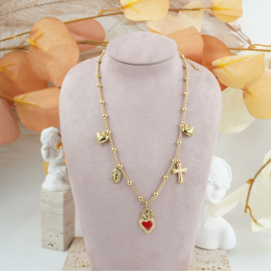 COLLAR ZO12508N DORADO Acero Inoxidable 2D48