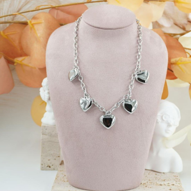 COLLAR ZO12289N PLATEADO Acero Inoxidable 2D310