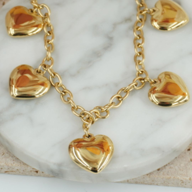 COLLAR ZO12289N DORADO Acero Inoxidable 2D310