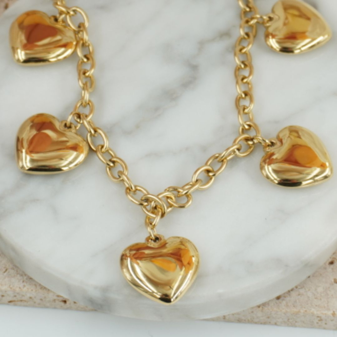COLLAR ZO12289N DORADO Acero Inoxidable 2D310
