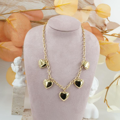 COLLAR ZO12289N DORADO Acero Inoxidable 2D310
