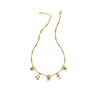 COLLAR ZO15759N DORADO Acero Inoxidable 2D34