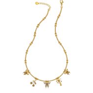 COLLAR ZO15759N DORADO Acero Inoxidable 2D34