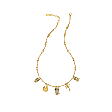 COLLAR ZO15757N DORADO Acero Inoxidable 2D34