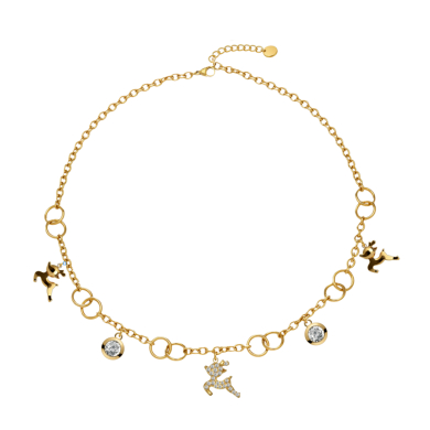 COLLAR ZO15751N DORADO Acero Inoxidable 2D27