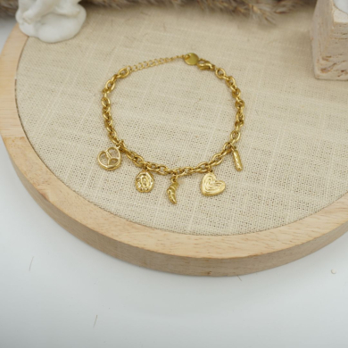 PULSERA ZO12286B DORADO Acero Inoxidable 2B41
