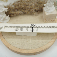 PULSERA ZO12286B PLATEADO Acero Inoxidable 2B41