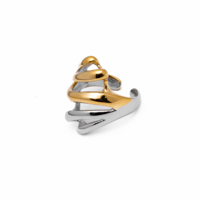 Anillo Y01010 Bicolor Acero Inoxidable 2A510