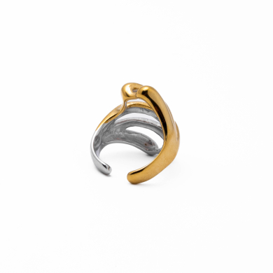 Anillo Y01010 Bicolor Acero Inoxidable 2A510