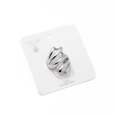 Anillo Y01010 Plateado Acero Inoxidable 2A510