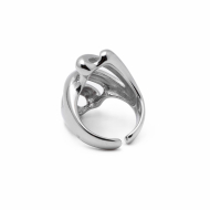 Anillo Y01010 Plateado Acero Inoxidable 2A510