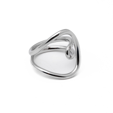 Anillo Y00844 Plateado Acero Inoxidable 2A57