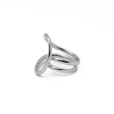 Anillo Y00844 Plateado Acero Inoxidable 2A57