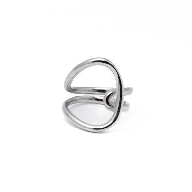 Anillo Y00844 Plateado Acero Inoxidable 2A57