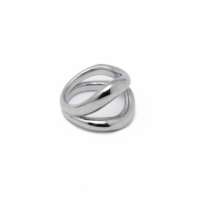Anillo Y00912 Plateado Acero Inoxidable 2A58