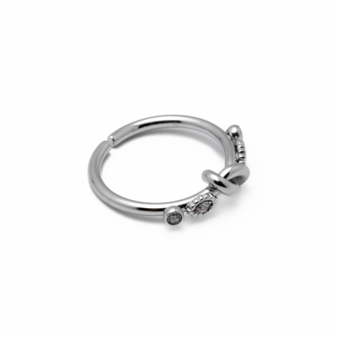 Anillo Y00939 Plateado Acero Inoxidable A31