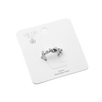 Anillo Y00939 Plateado Acero Inoxidable A31