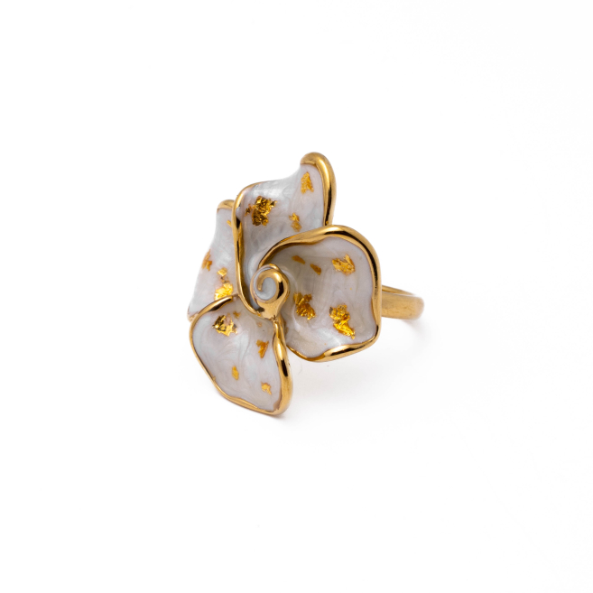 Anillo Y00945 Beig Acero Inoxidable 2A48