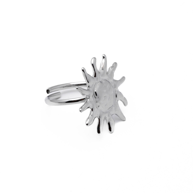 Anillo Y00903 Plateado Acero Inoxidable 2A48