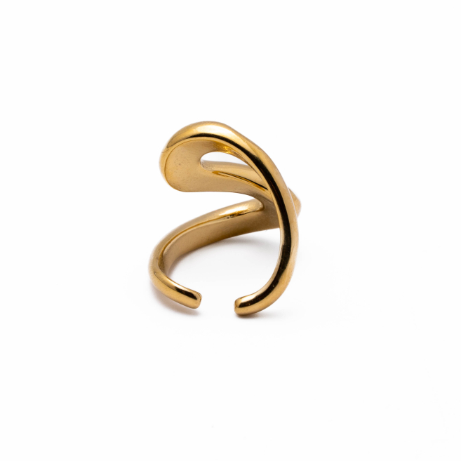 Anillo Y01038 Dorado Acero Inoxidable 2A510