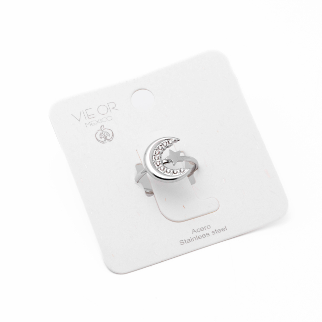 Anillo Y00929 Plateado Acero Inoxidable 2A15