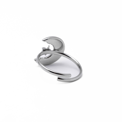 Anillo Y00929 Plateado Acero Inoxidable 2A15