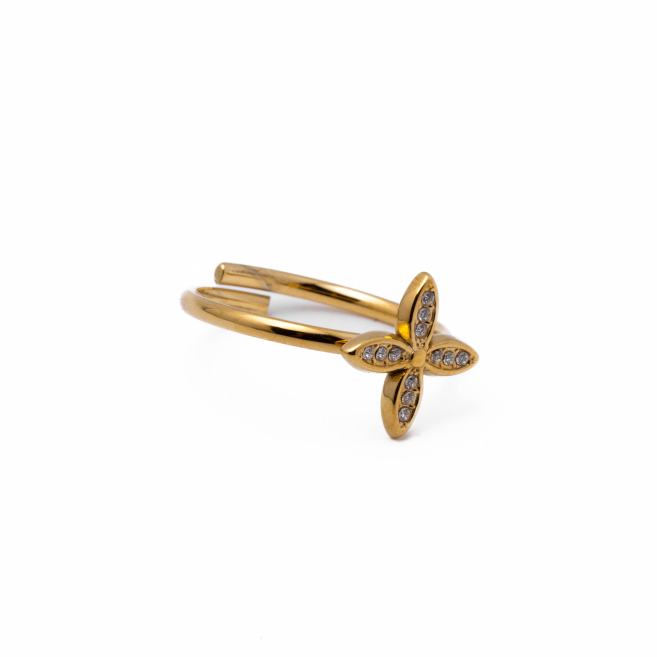 Anillo Y01020 Dorado Acero Inoxidable A31