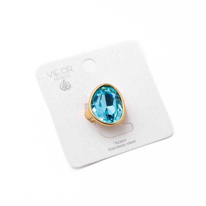 Anillo Y00993 Azul Acero Inoxidable A29