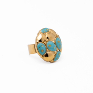 Anillo Y01057 Azul Acero Inoxidable A38