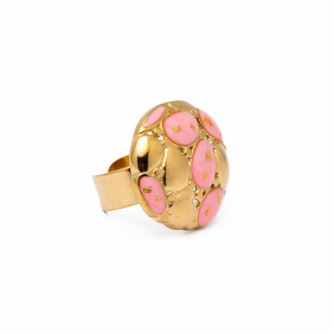 Anillo Y01057 ROSA Acero Inoxidable A38
